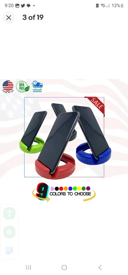 GoDonut® Tablet & Phone Stand Holder Universal iPad,iPhone,Samsung | 9 Colors! - Image 2 of 4