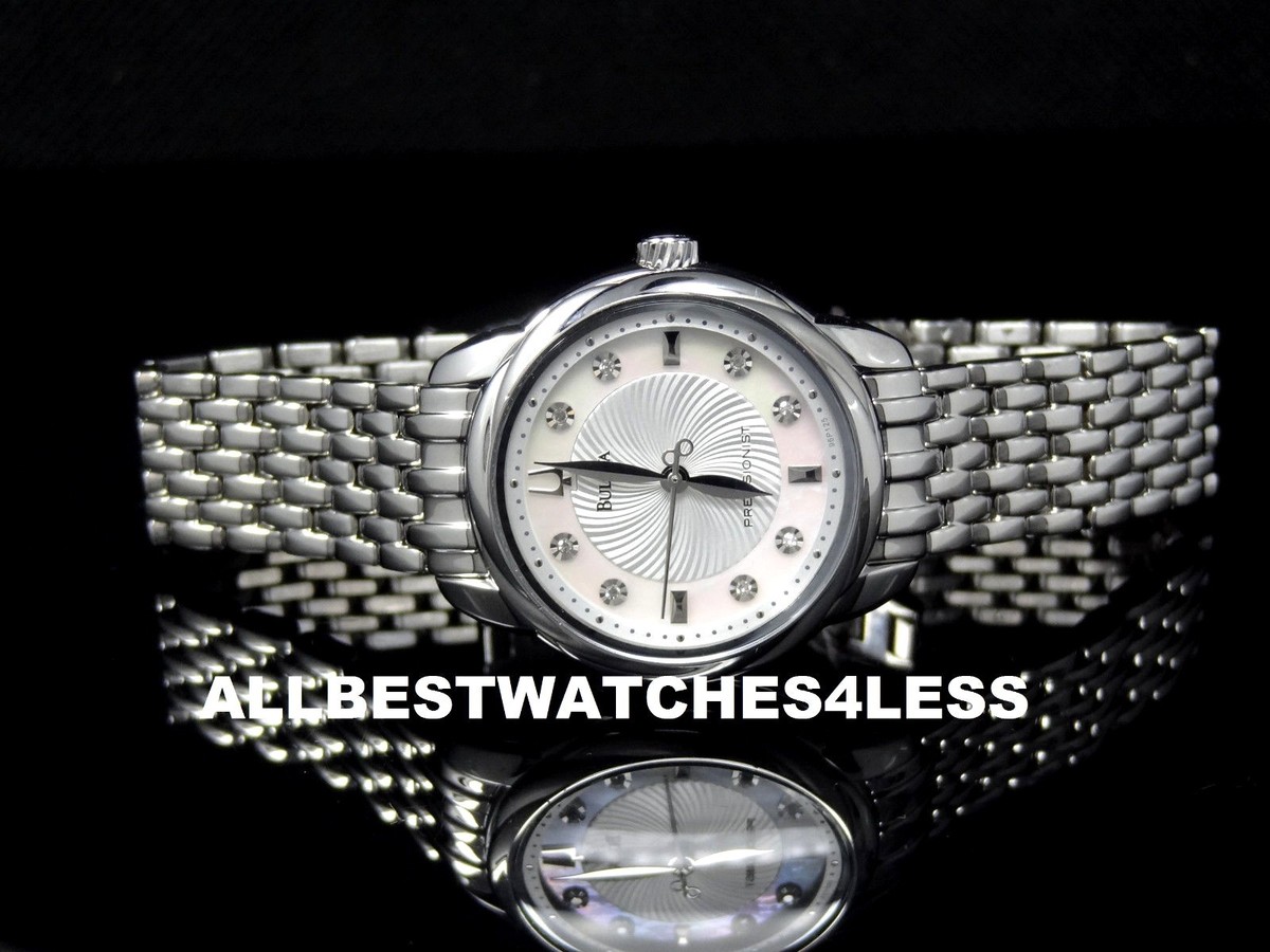 Bulova 96P125 Precisionist Brightwater Mother-of-Pearl Diamond