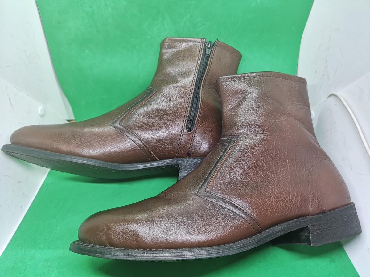 Knapp Mens Brown Leather Upper Steel-Toe Safety Laceup Oxford Size 11E (116) Knapp Backhoe Steel Toe Leather Mens Work Boot Construction  main image 3