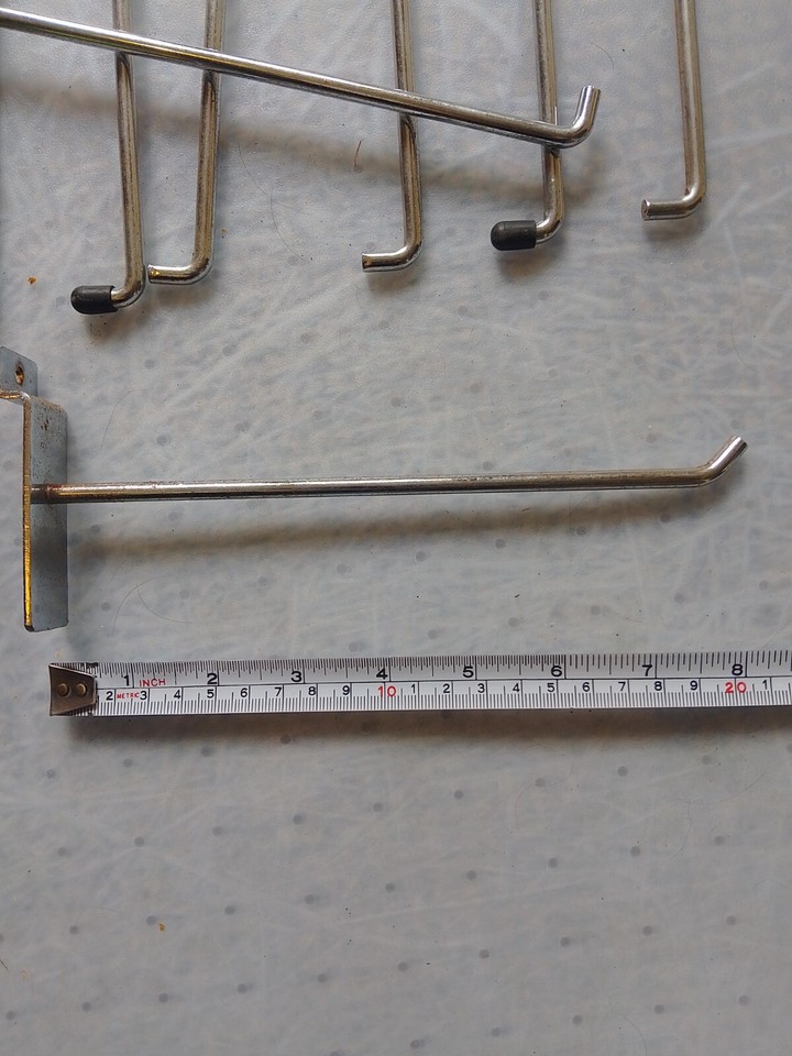 Slat Board Hooks 8" single 12 for £12 FREE DELIVERY eBay