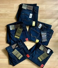 Urban Star Mens Straight Leg Fit Blue Jeans NEW! Check Sizes, FREE SHIPPING!