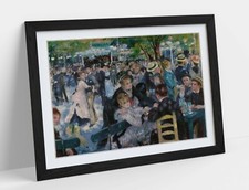 RENOIR, DANCE AT MOULIN DE LA GALETTE -DEEP FRAMED WALL ART PICTURE PAPER PRINT