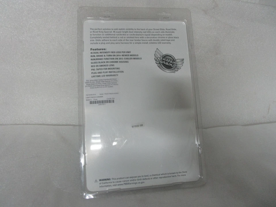 Custom Dynamics Fascia LED Lights for 14+ Harley Davidson Touring CHROME/SMOKED - Image 4 of 4