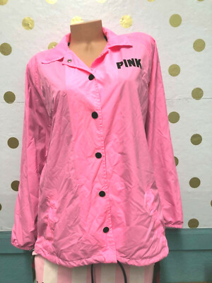 pink button up jacket