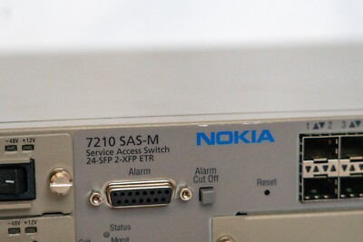 Nokia Alcatel Lucent 7210 SAS-M 24-SFP 2-XFP ETR Two 10G Ports