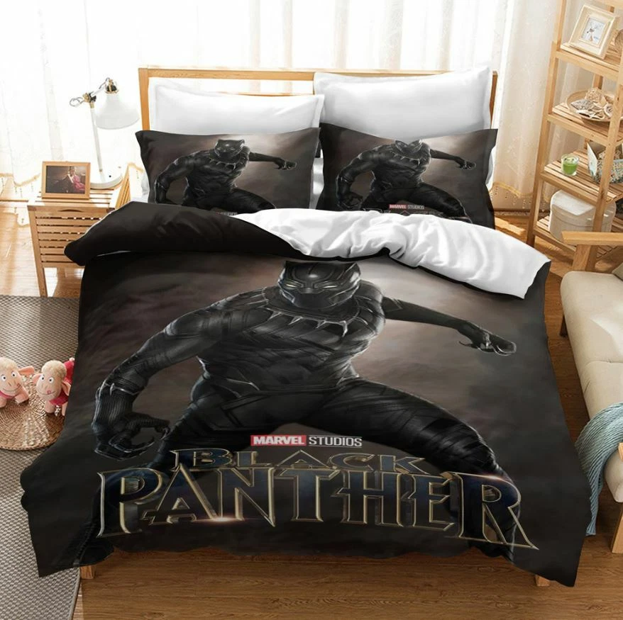 Black Panther Single/Double/King Bed Quilt Cover Set