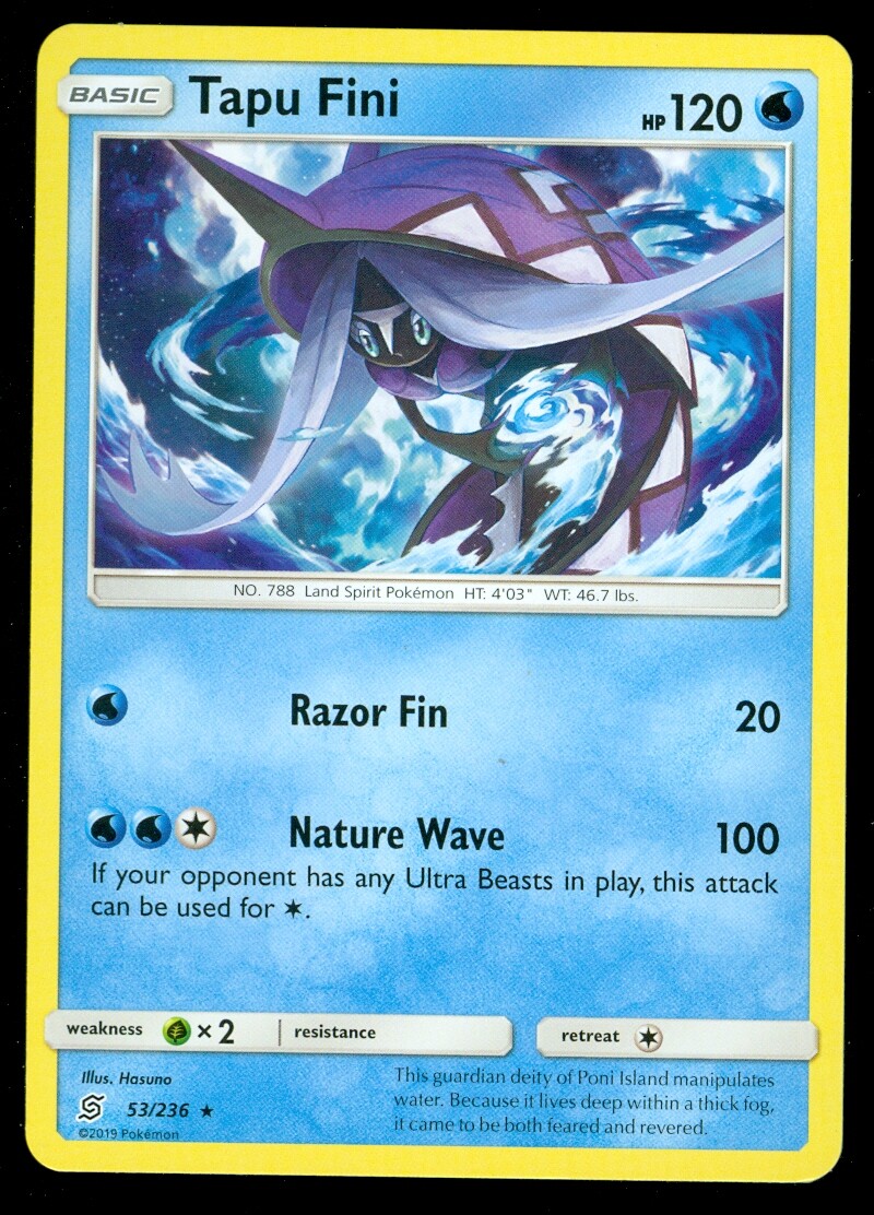 Pokemon TAPU FINI 53/236 Unified Minds RARE - - MINT