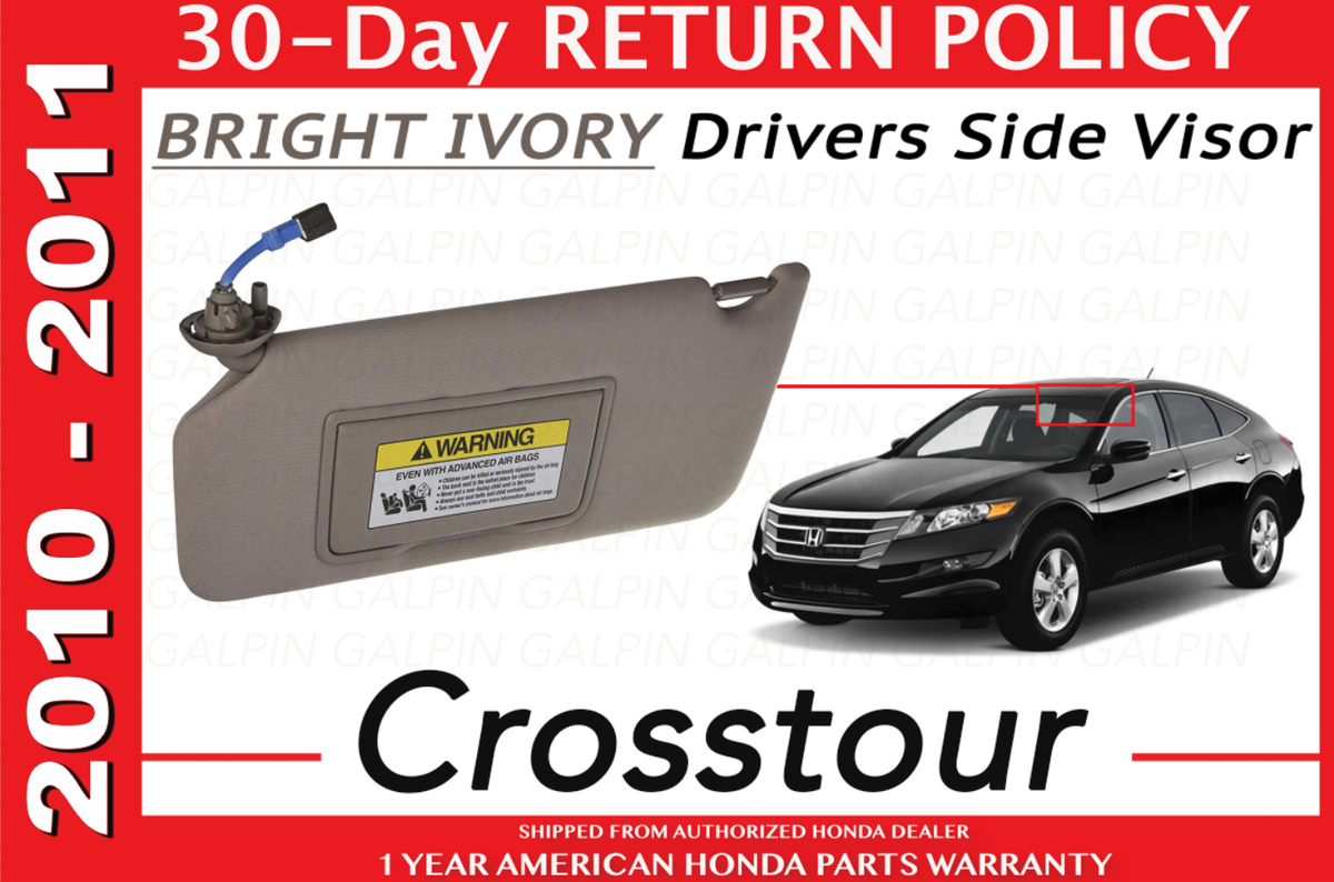 2010-2011 ACCORD CROSSTOUR Honda Interior Roof Sun visor Left