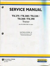 New Holland T8.275/T8.300/T8.330/T8.360/T8.390 Tractor from PIN ZBRC07000 and ab