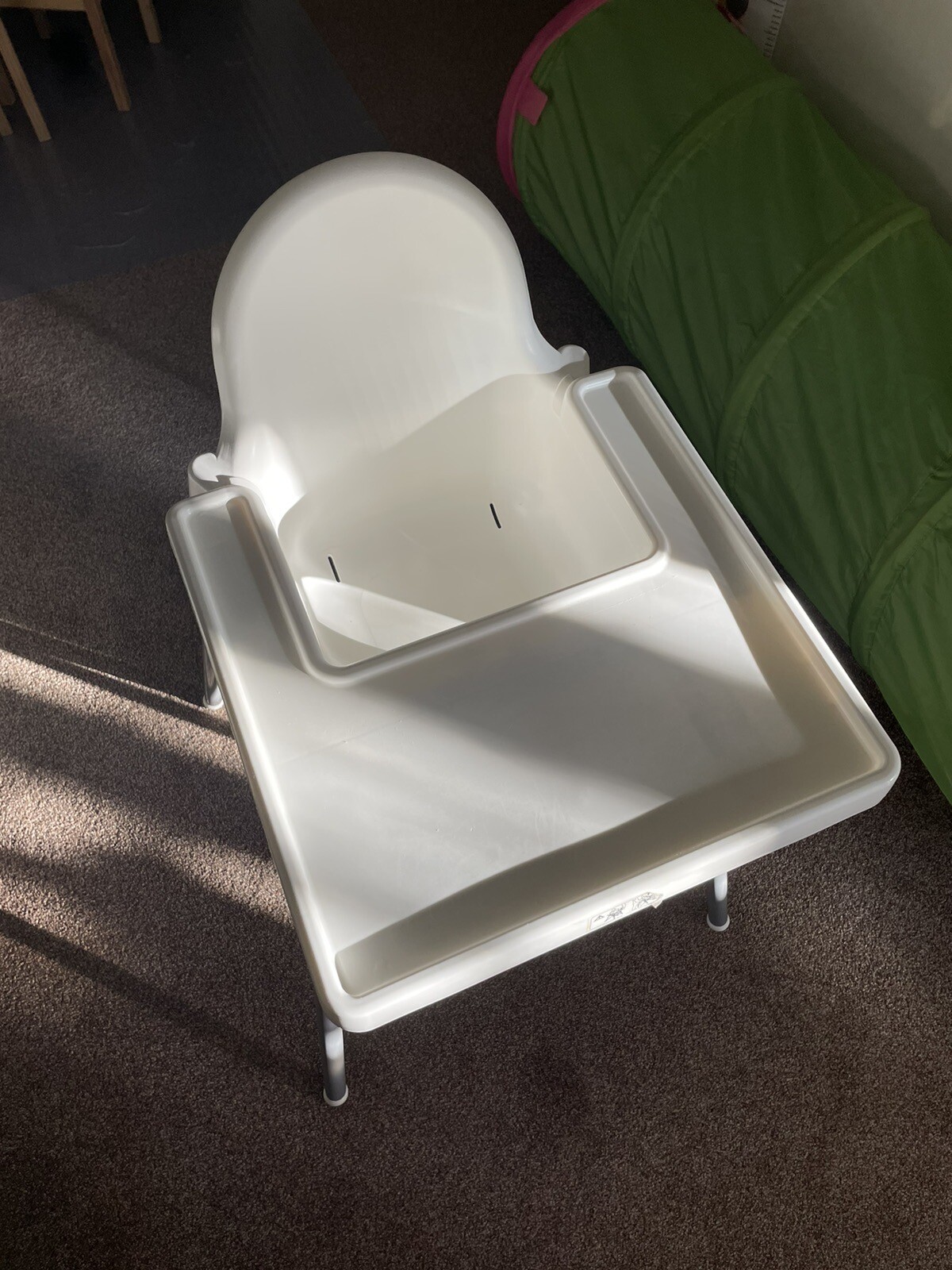 IKEA Antilop High Chair with Tray Silver/White 726983945403 eBay