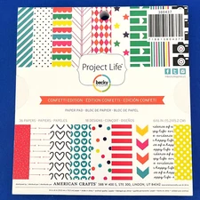 Project Life CONFETTI Edition 6X6 Paper Pad