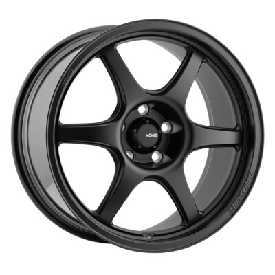 KONIG Hexaform Rim 18X9.5 5x114.3 Offset 25 Matte Black (Quantity of 1)