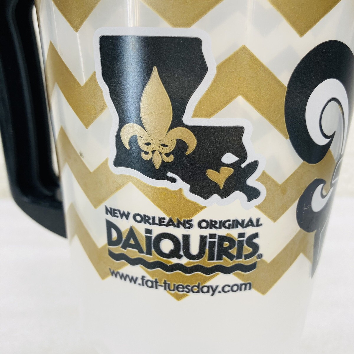 New Orleans Original Daiquiris Collectible Cup Black & Gold Saints