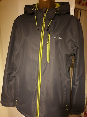   Outhorn Unisex grau grün wasserdicht winddicht Sport Ski Berg Jacke UK S 