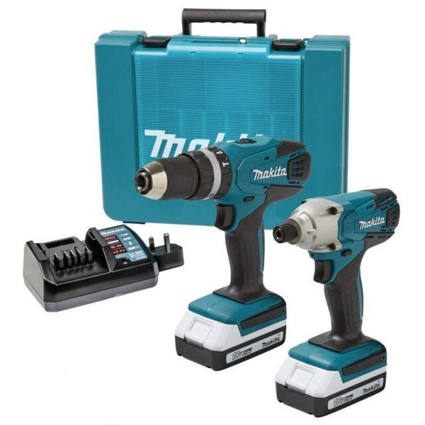 Makita Cordless Hammer Combo Drill Set ‎DK18015X2 for sale online eBay