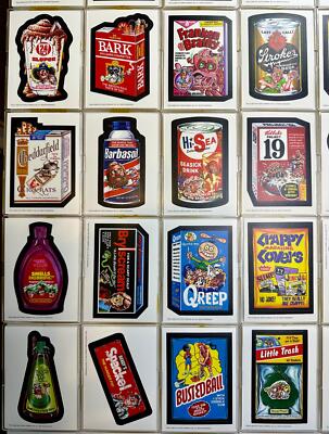 Wacky Packages Old School Series 1 - 42 Sticker / Puzzle Card Set