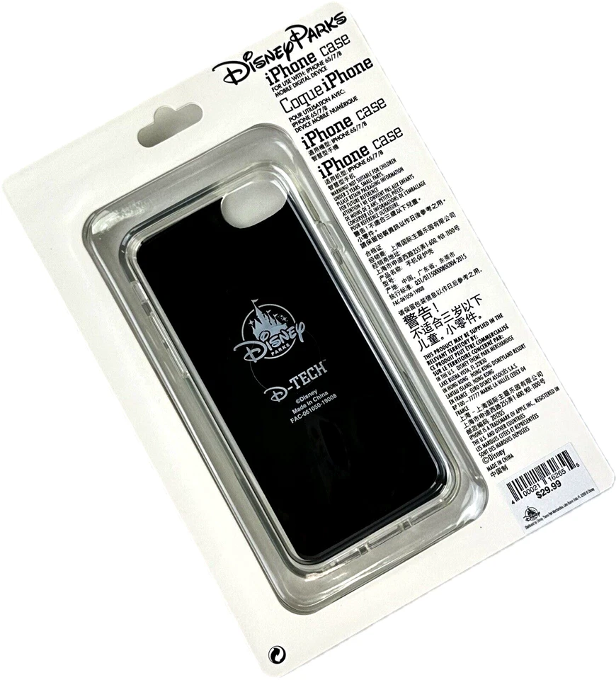 Funda Carcasa Disney Parks Gris Blanco Negro Mickey Mouse Club D Tech iPhone 6s/7/8 Foto 2 de 2