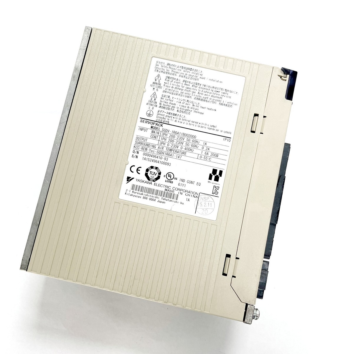 Yaskawa Servopack SGDV-1R6A11B Servo Drive 200W | eBay