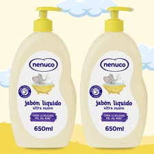 Nenuco Baby Liquid Soap 650ml, With Aloe, Soft for Daily Use (2-Pack)