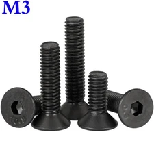 M3 -0.5 Grade 10.9 Alloy Steel Flat Head Countersunk Hex Socket Cap Screws Bolts