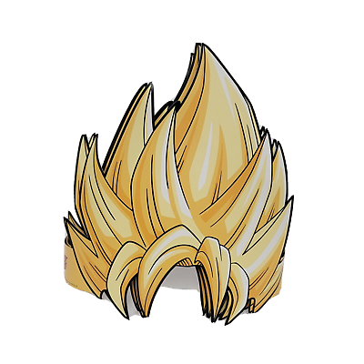 Download Saiyan Hair - Dragon Ball Hair Png PNG image for free