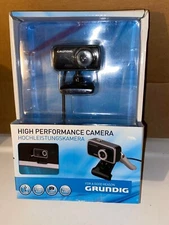 PC Camera Grundig High Performance Camera for PC Desktop Laptop Streaming! NIB!