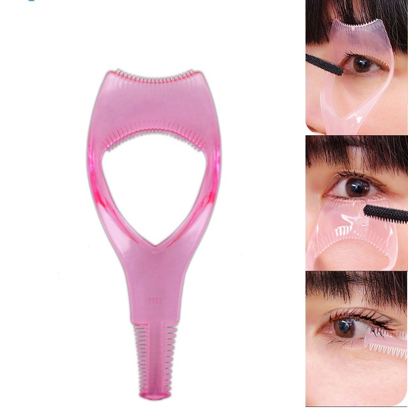 Eyelash Brush Curler Mascara Guard 3 in 1 Applicator Tool Stencil Shield Guide* eBay