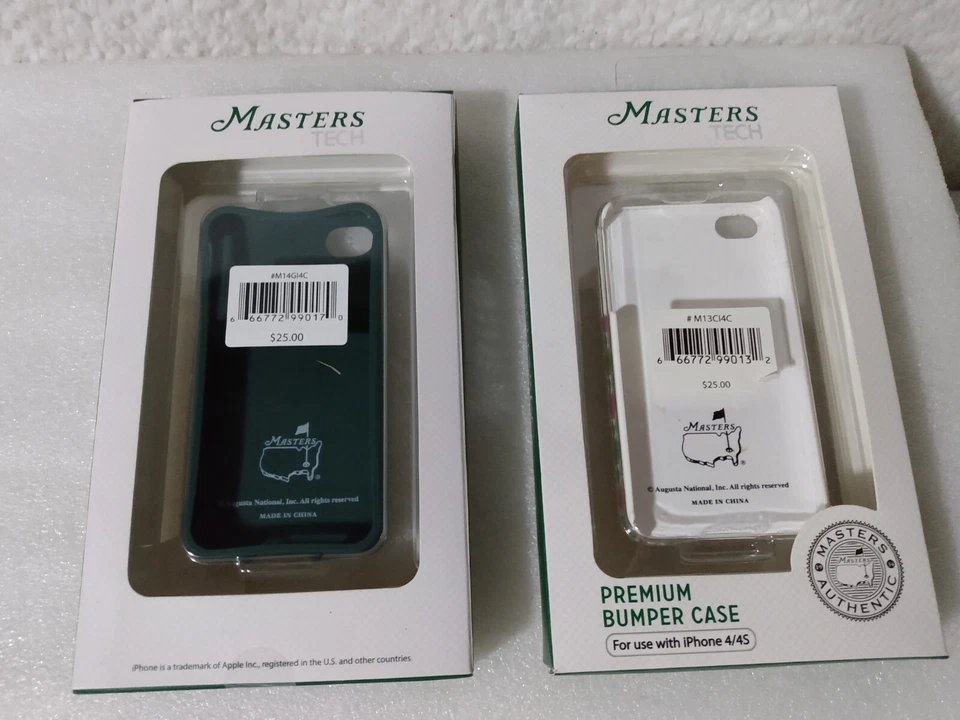 2 auténticas fundas protectoras para teléfono celular Masters Golf Tech iPhone 4/4s Foto 4 de 4