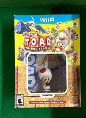 Captain Toad Treasure Tracker + Toad Amiibo Bundle Nintendo Wii  U Brand New