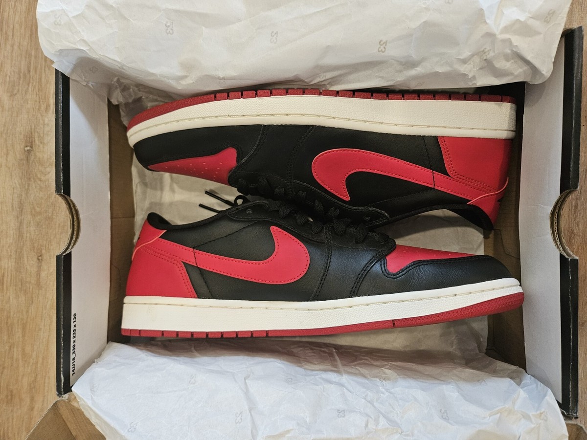Jordan 1 Retro Low OG Bred US SZ 11.5 2015 release new with