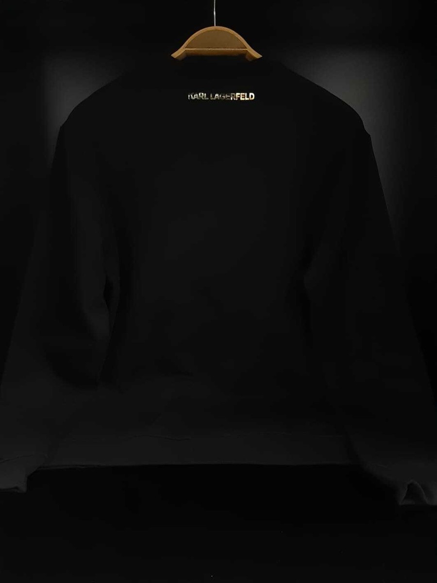 KARL LAGERFELD K/IKONIK GOLD LOGO SWEATSHIRT-BLACK. | eBay