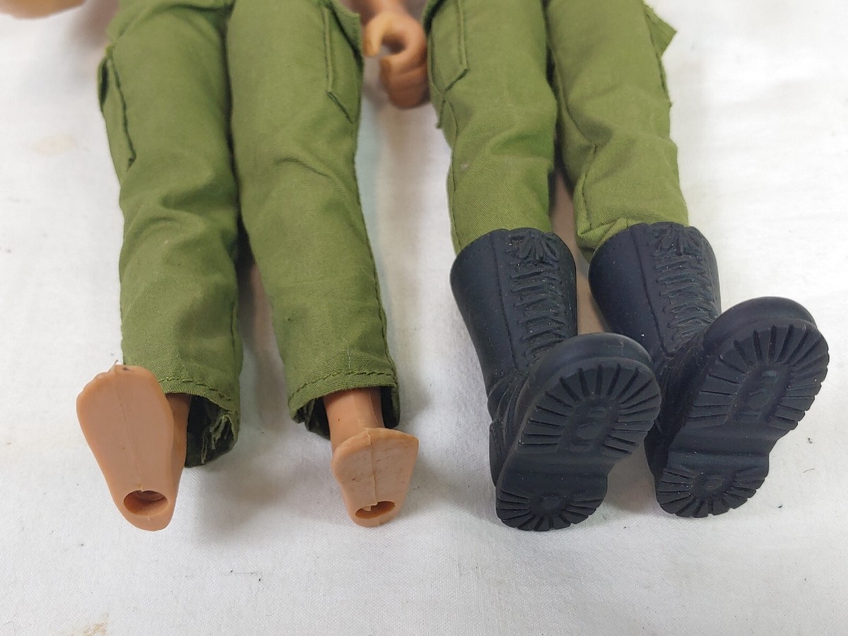 2 Vintage GI Joe Grunt Large Action Figure Doll Face Scar 2 Vintage GI Joe Grunt Large Action Figure Doll Face Scar