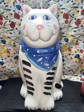 Vintage Coco Dowley  Large Cat cookie jar