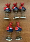 <!--F#f_0-->AFL NTH MELBOURNE KANGAROOS X 5 BOUNCING MASCOT 7 CM TALL BRAND NEW OLD STOCK<!--F/-->