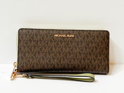 Michael Kors Jet Set Travel Large Continental Wallet MK Brown
