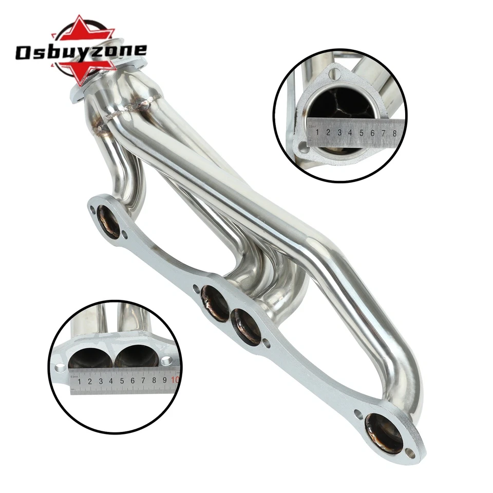 Cabezales de escape para Chevy Small Block Blazer S10 S15 2x2 283 302 305 307 327 350 Foto 2 de 4