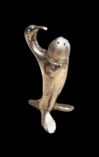 Weidlich Brothers Art Deco Silver Plated Penguin Bird Salt/Pepper Shaker 1930s