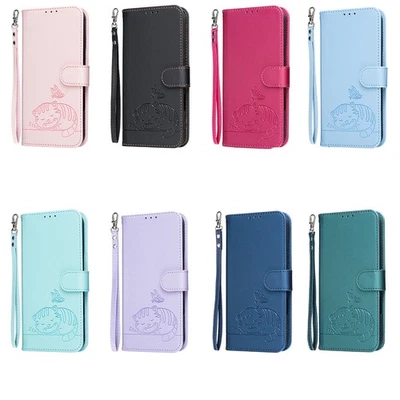 Cat Butterfly Wallet Phone Case For Google Pixel 11 9 8 7 10 Pro Nothing Phone - Image 1 of 4