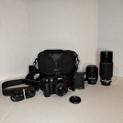 Nikon D50 6.1 MP Digital SLR Camera W/ Nikon AF Nikkor 50 MM 1:1.8 D + 2 lenses