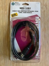 MIDI Cable 5-DIN Male to Male Cable 6ft WOODS 5909, Keyboards, Sound Cards