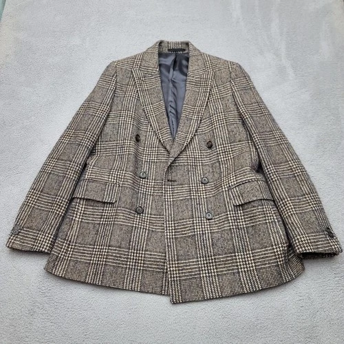 Officine Generale Manon Jacket Blazer Mens Small ( 36"Waist) Houndstooth Wool image 2
