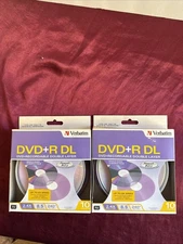 NEW (2)Verbatim Advanced AZO DVD+R DL 8.5 GB 8X Disc Spindle Pack Of 10 - SEALED