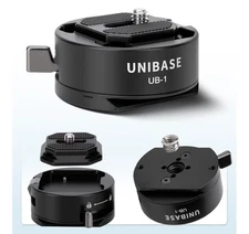 Unibase Arca Type Quick Release Plate Kit, Quick Switch Lock,  1/4" 3/8" Thread