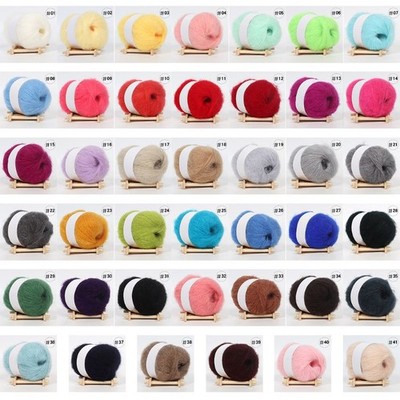 25g Angola Amorous Feelings Thin Mohair Wool Yarn Plush Fine Wool Crochet Hand K