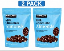 Kirkland Signature Milk Chocolate Covered Almonds Bulk Candy Snack 2 Packs