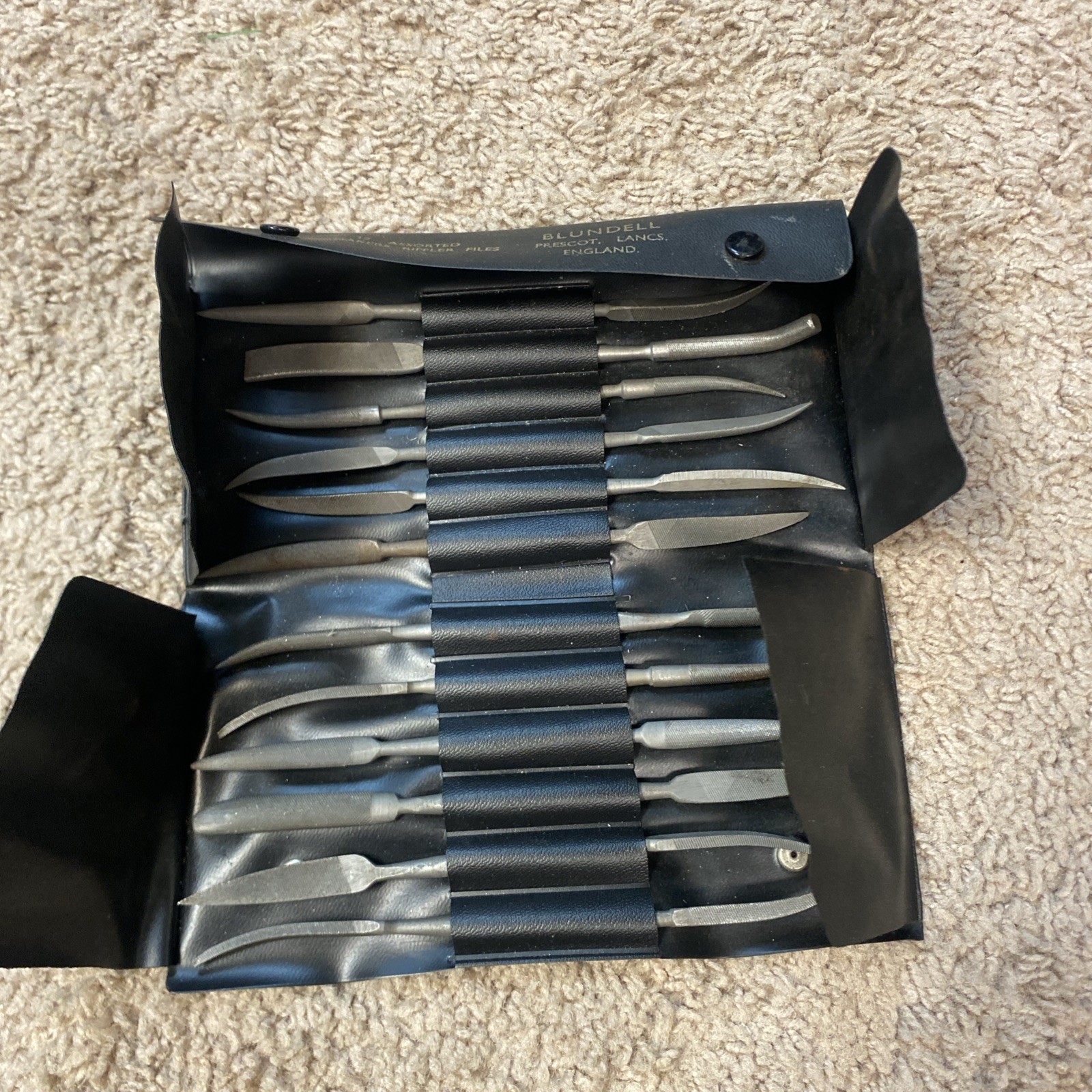 Machinist Tool BLUNDELL 12 Assorted Diemaker, Riffler Files Cut 0- England