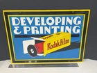 Vintage KODAK Developing & Printing ~ 1-Sided Porcelain Advertising Sign ~ Wow!