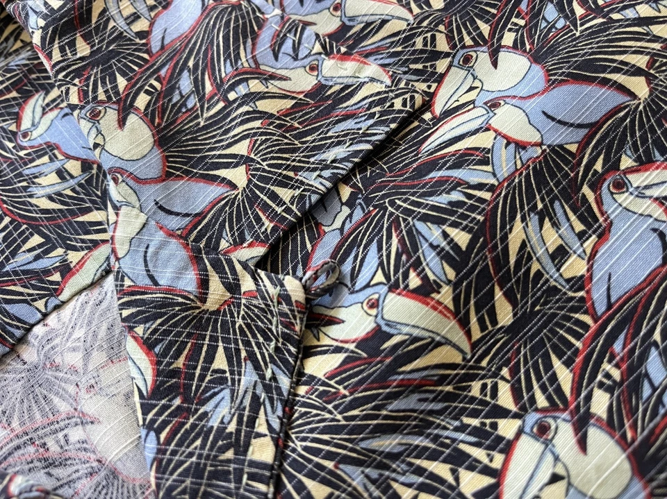 Tommy Bahama Shirt Mens XXL Toucan Loop Collar Short Sleeve Silk Blend - Image 2 of 4