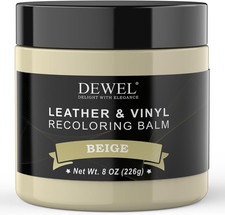 Leather Recoloring Balm, Beige Leather Color Restorer for Scratched and Faded, L
