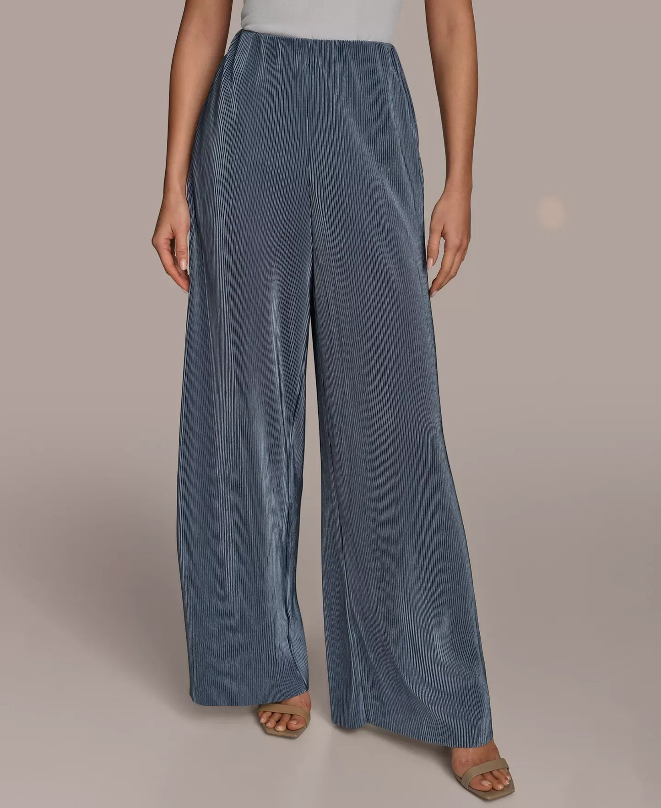 Donna Karan New York Women's Pants Sz S Plisse Pull-On